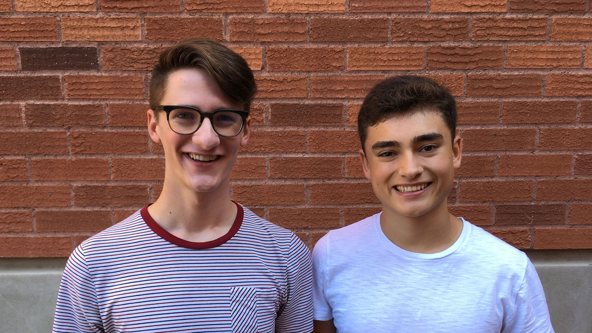 Kyle Kline, left, and Daniel Casanova are co-leads of the local chapter of the Arizona Youth Climate Strike.