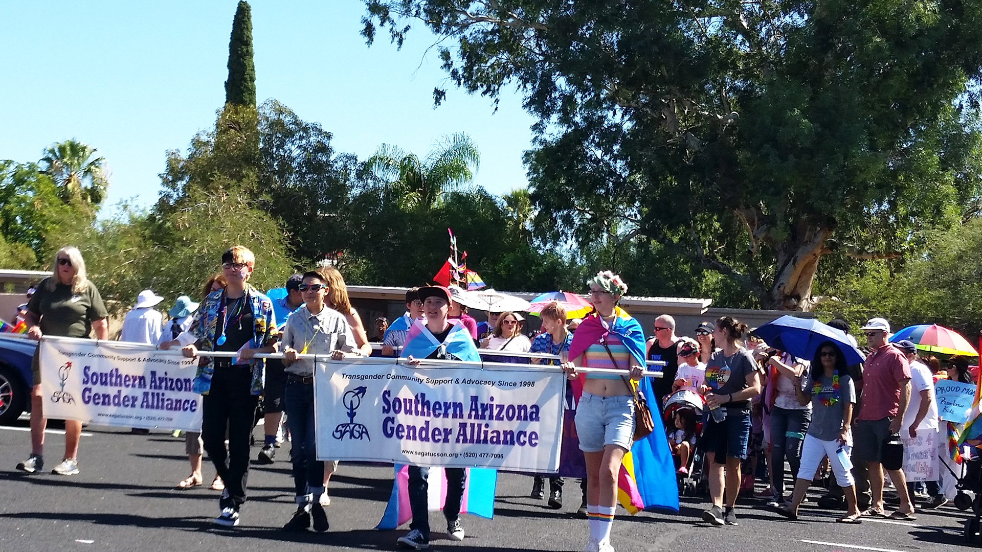 Tucson’s Pride celebration includes transgender youth from preschool through high school as well as their families and friends. 