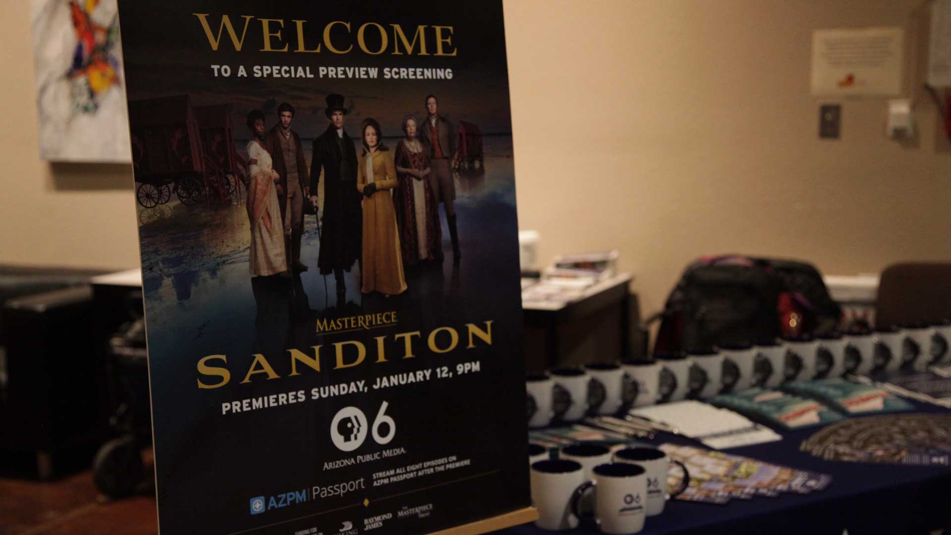 AZPM hosted a preview screening od Sanditon at the Tucson J and the Green Valley Performing Arts Center.
