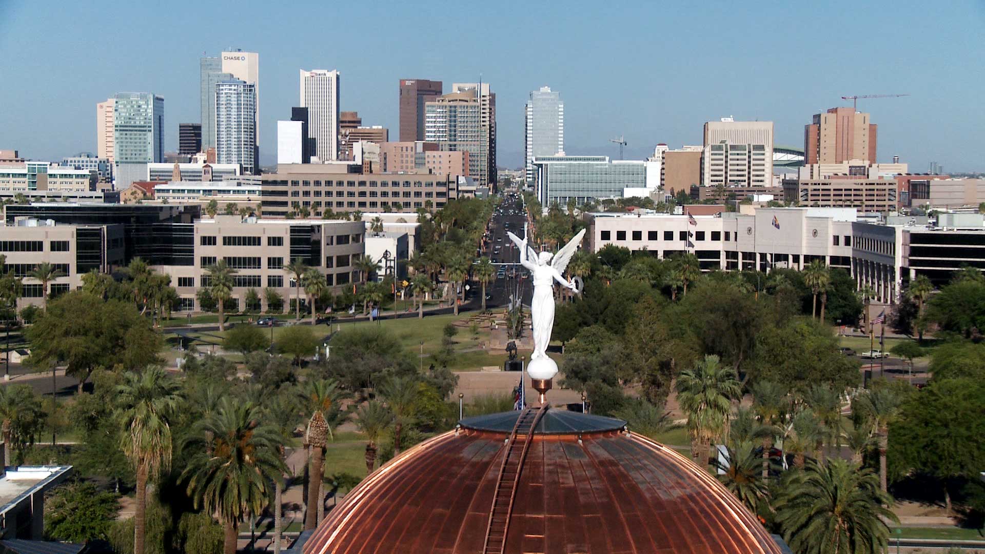 The dome of the Arizona Capitol Museum in Phoenix.