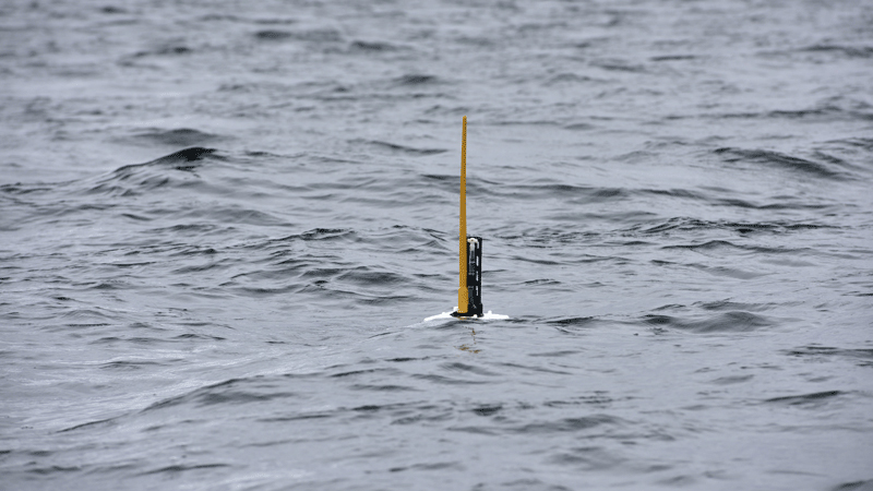 Geoscientists use Argo float devices to measure temperature and other conditions on the open sea