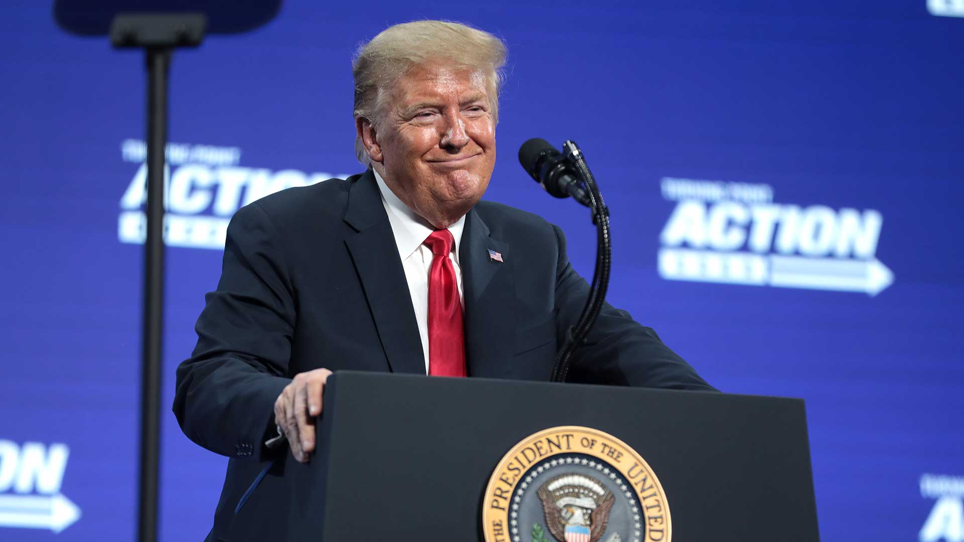 President Trump speaks in Phoenix, June 23, 2020.