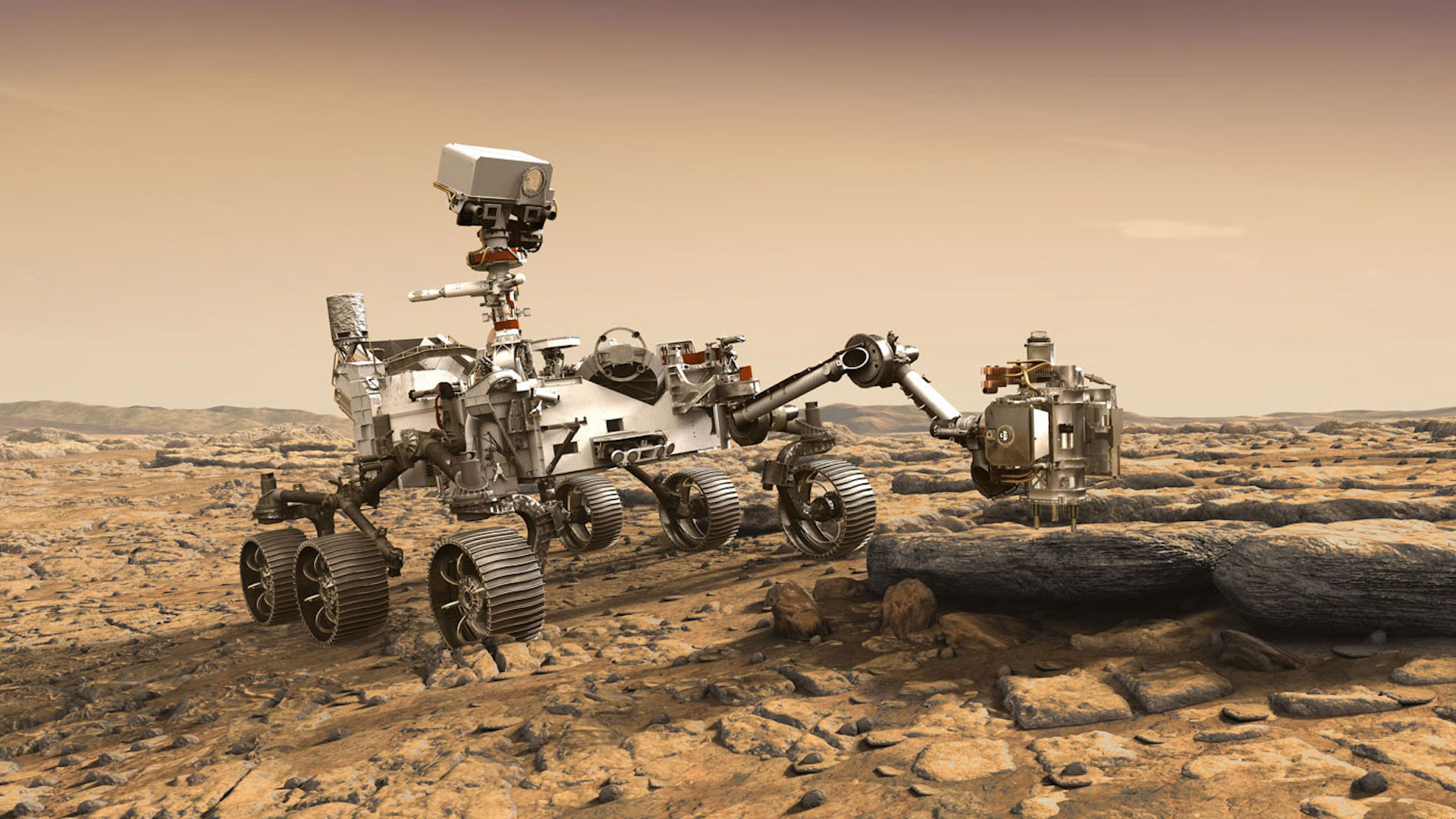 The Mars 2020 rover is among the planetary explorers set to make news in 2021.