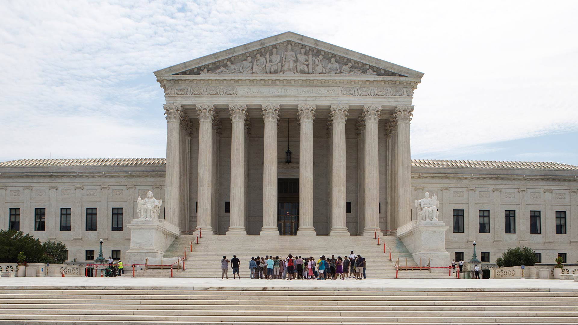 The steps outside the Supreme Court in Washington, DC.