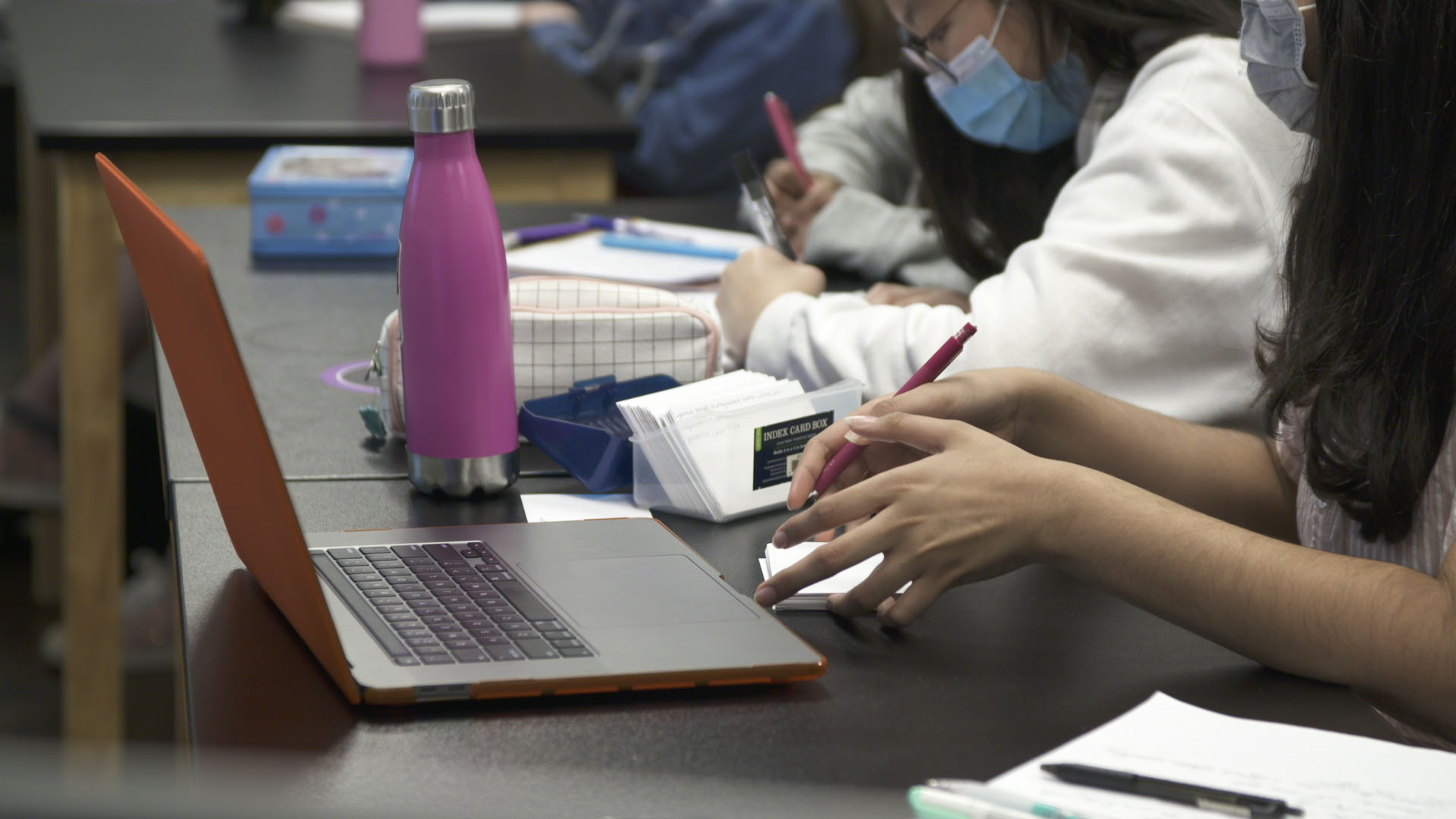 Children at school during the COVID-19 pandemic.