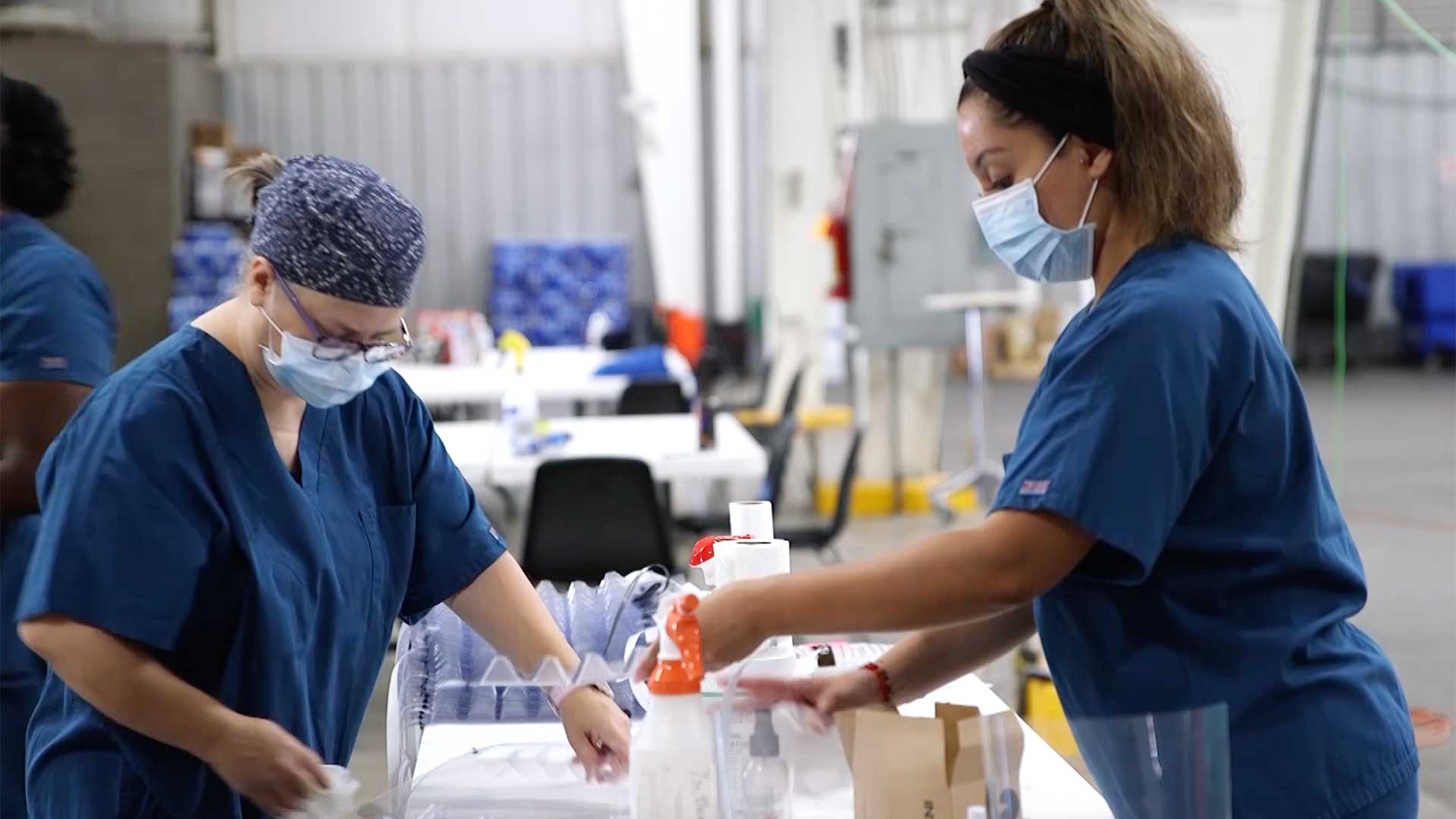 Front-line health care workers will be the first to receive the vaccine.