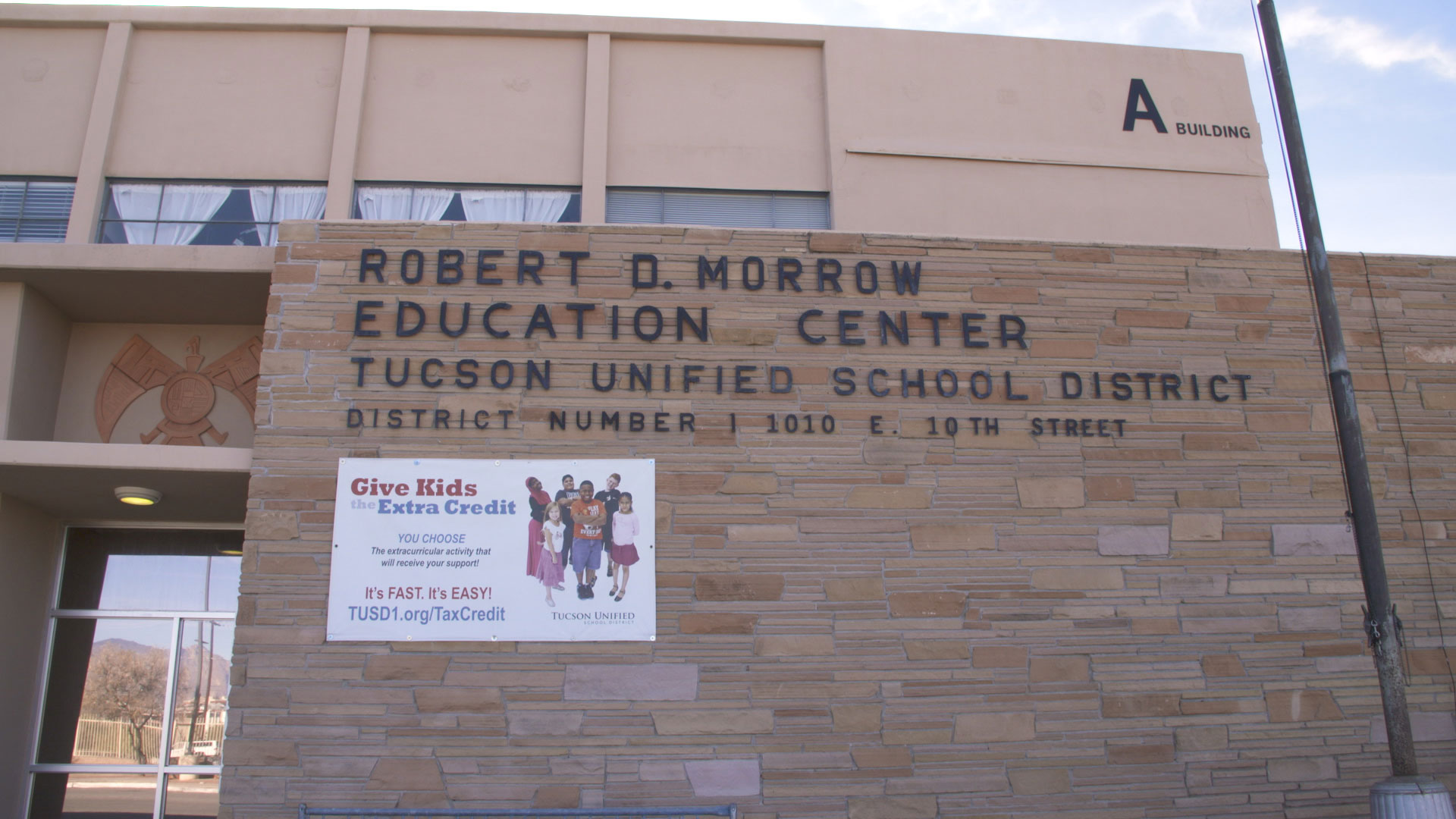 The Tucson Unified School District building.