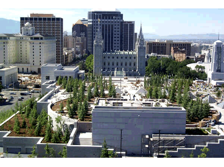 The headquarters of the Church of Jesus Christ of Latter Day Saints in Salt Lake City, Utah
