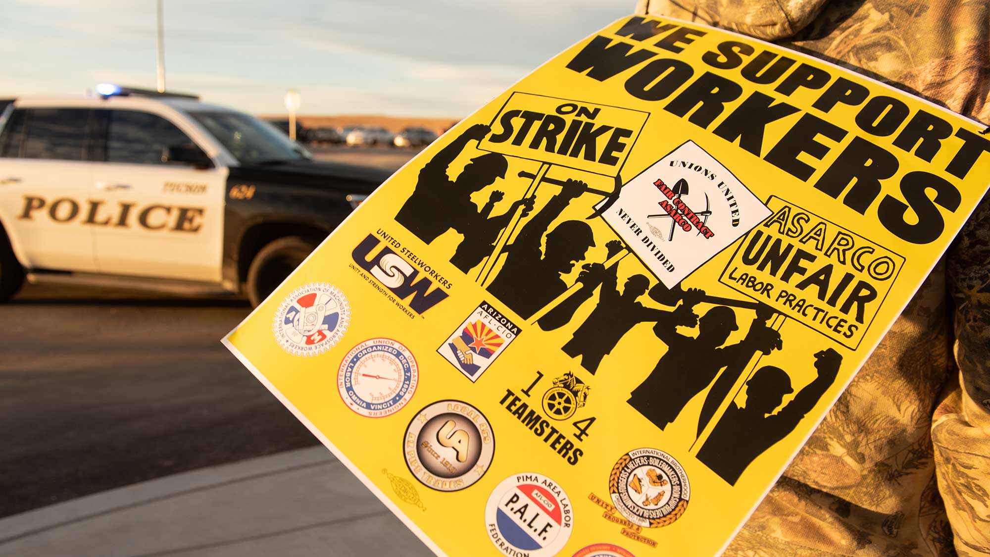 asarco strike sign