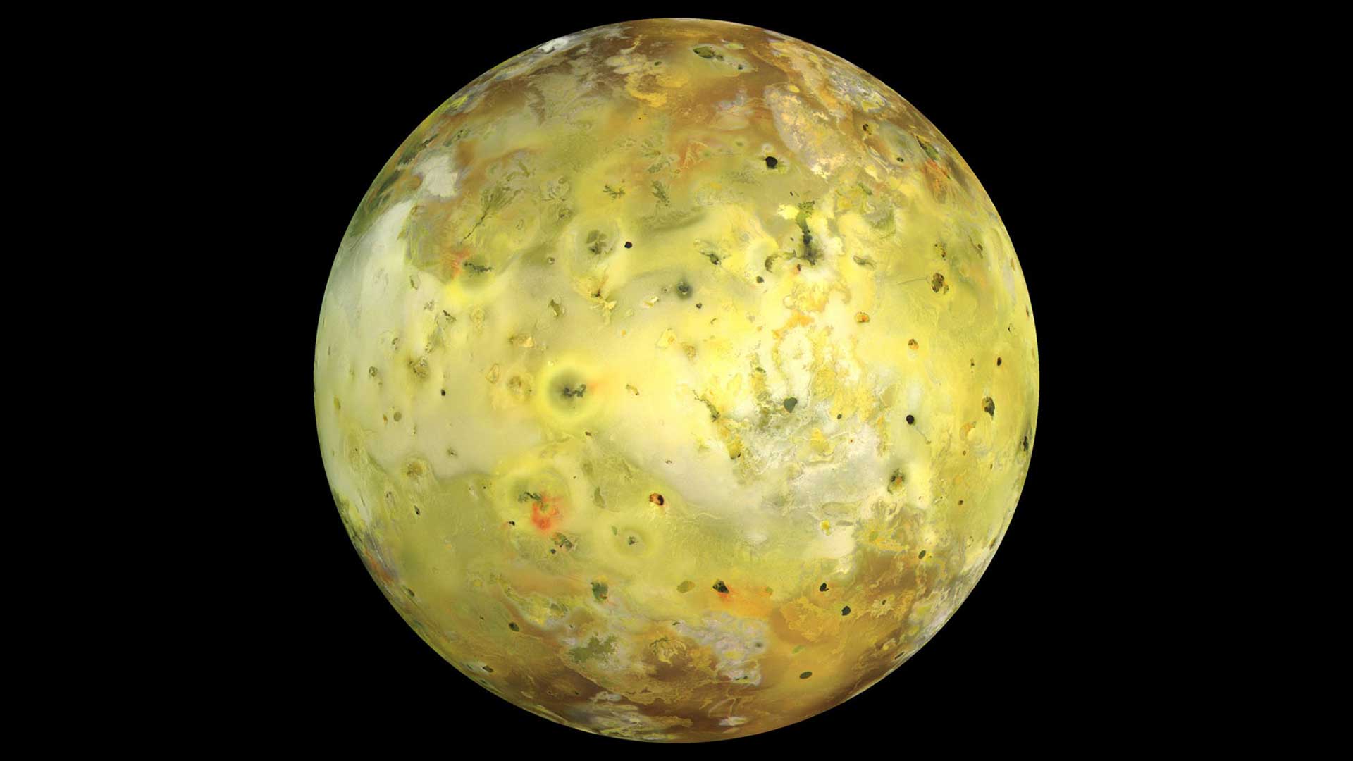 A true color image of moon of Jupiter Io.