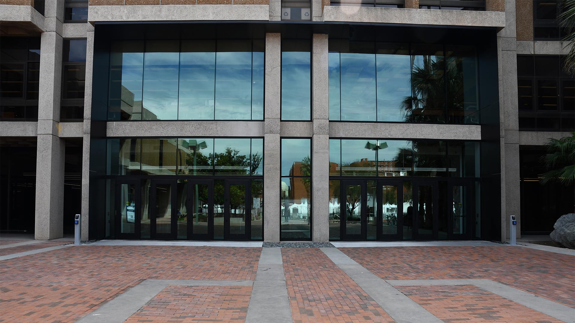 New north side entrance at the University of Arizona main library.