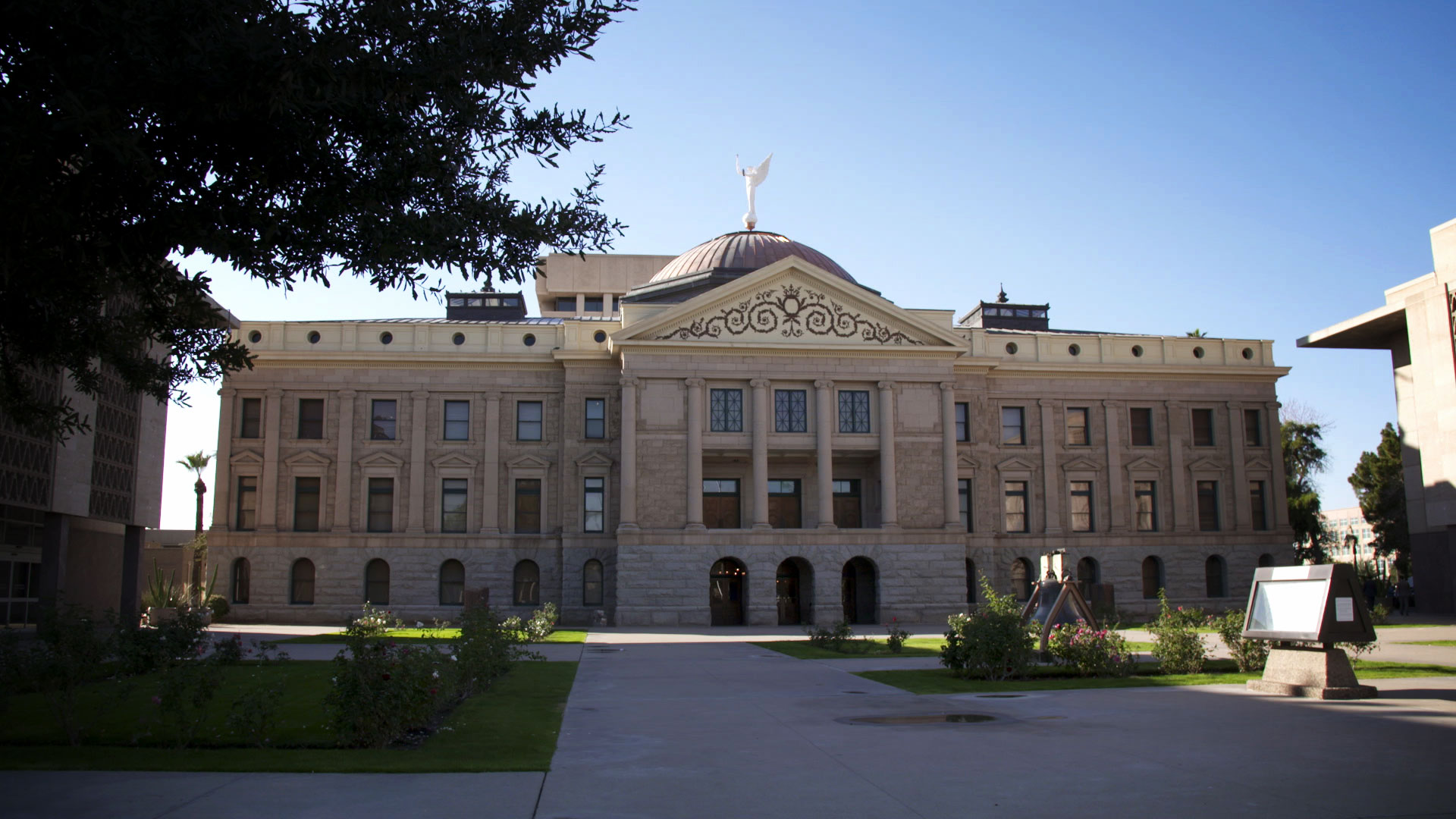 The Arizona State Legislature in Phoenix. 