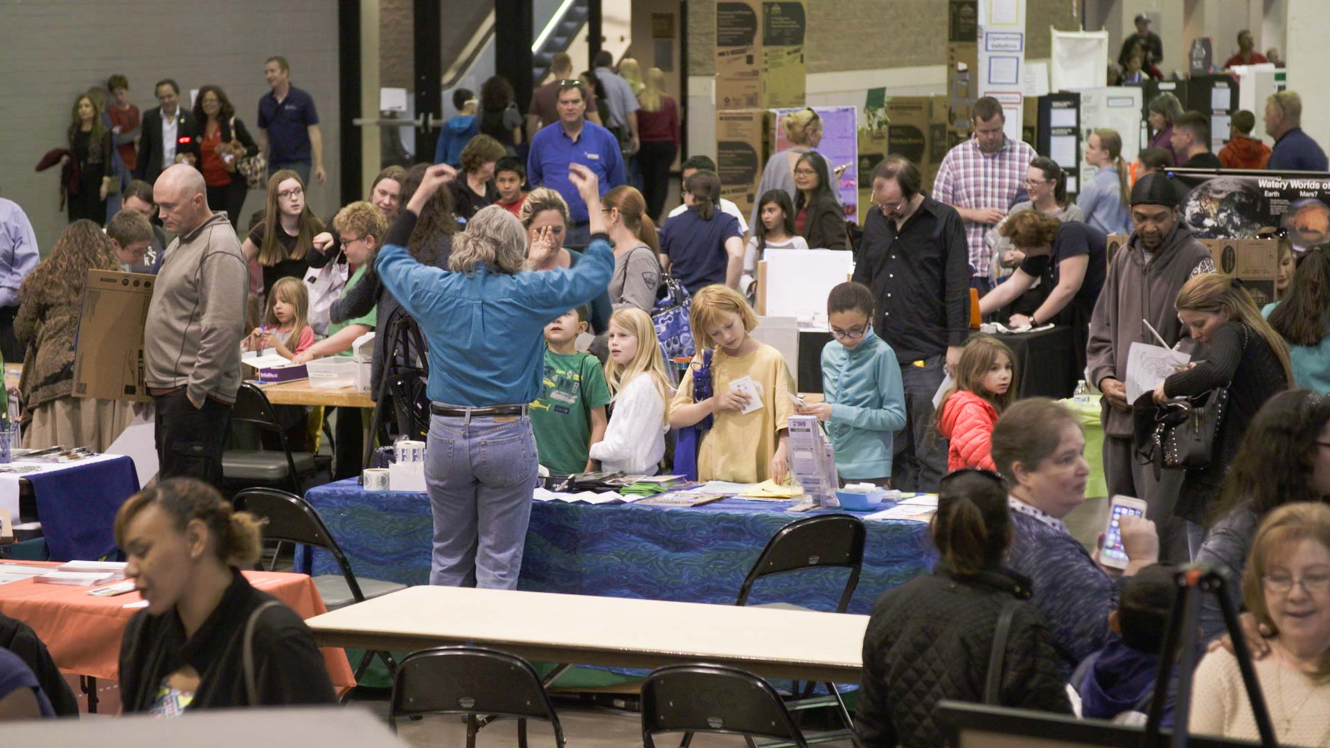 Exhibits at the 2017 SARSEF fair.