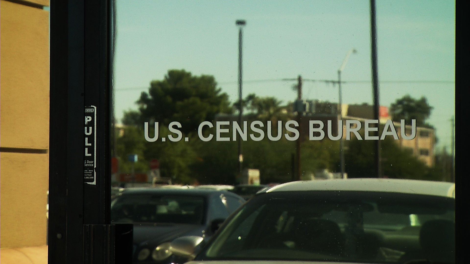 The entrance to the U.S. Census Bureau's office in Tucson. 