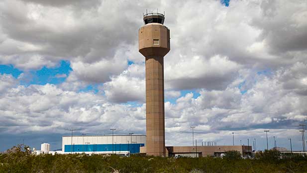 File photo of the tower at Tucson International Airport.