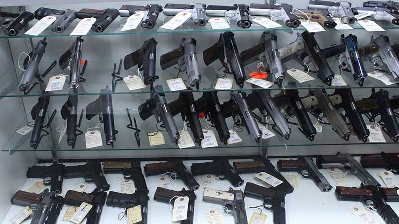 Gun shop owners said they saw a lot of first-time buyers in March, and that cheaper handguns and ammunition were particularly popular items.