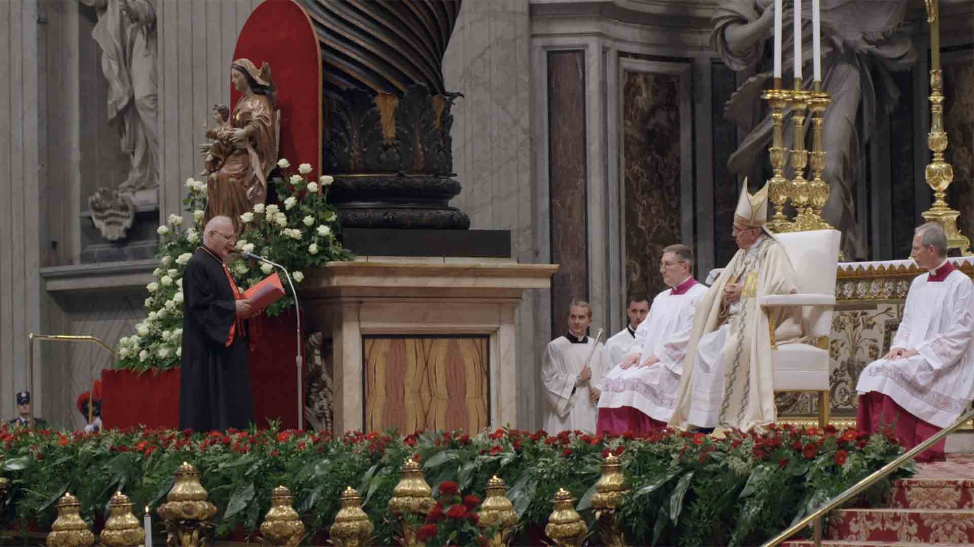 Preparations for the Easter celebrations within the Vatican.