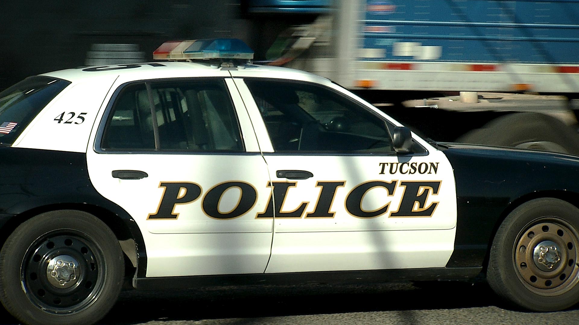 A Tucson Police car on patrol. 