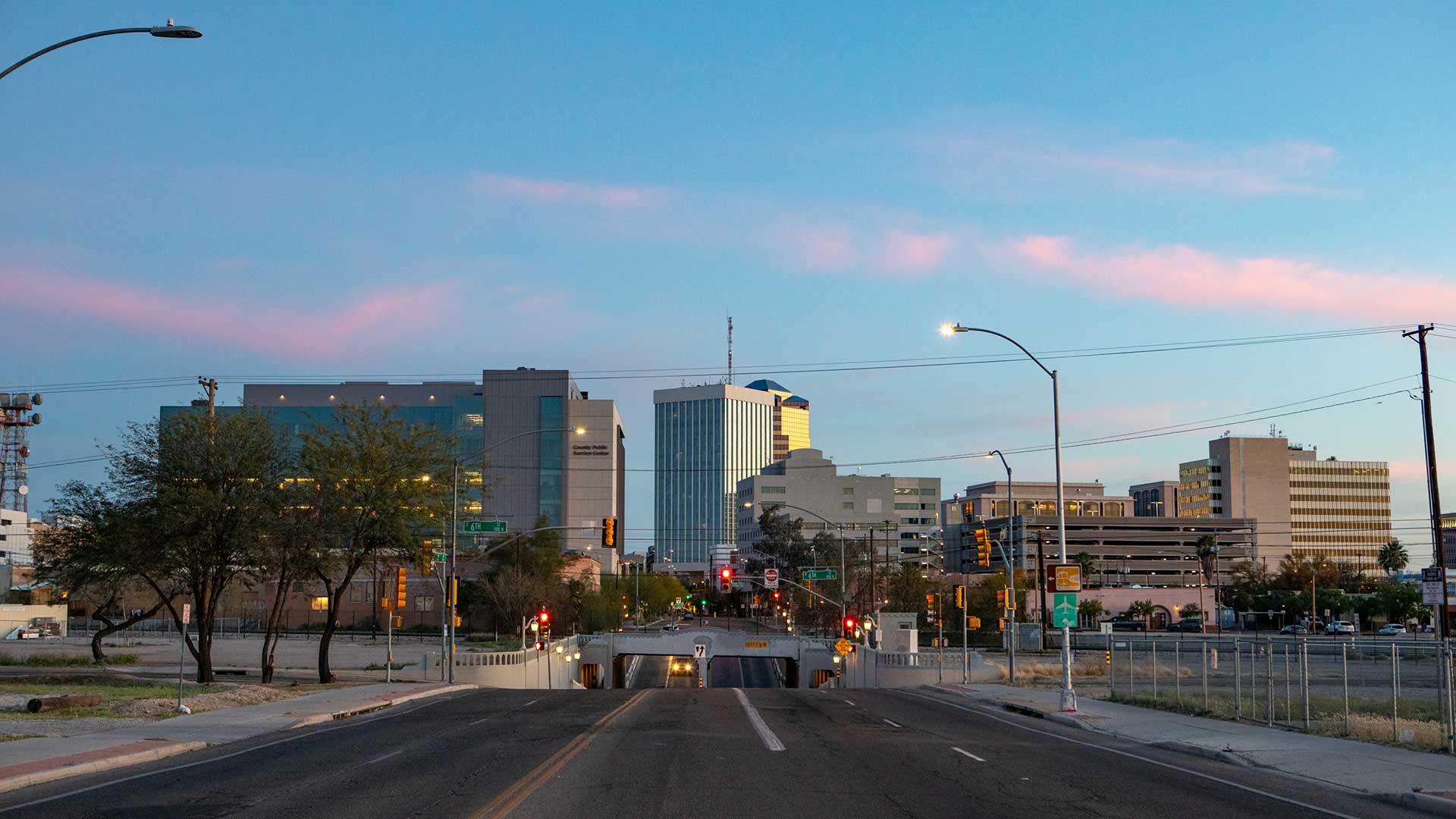 A view of downtown Tucson from Stone Avenue, March 30.