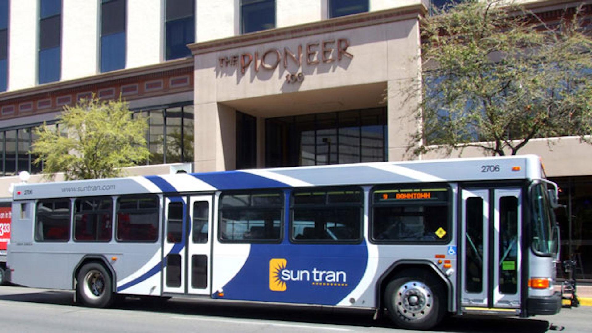 Sun Tran bus in downtown Tucson.