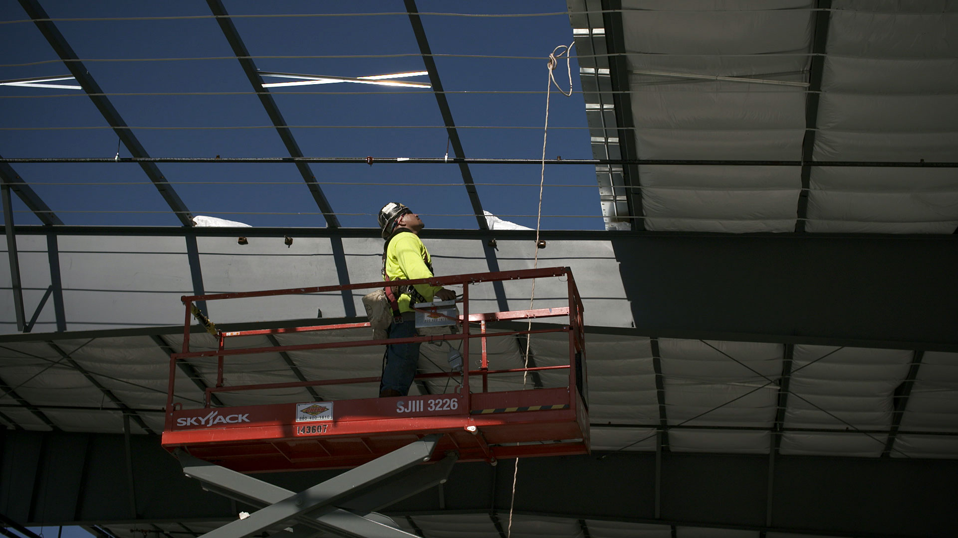 File image of a construction worker in Tucson. 