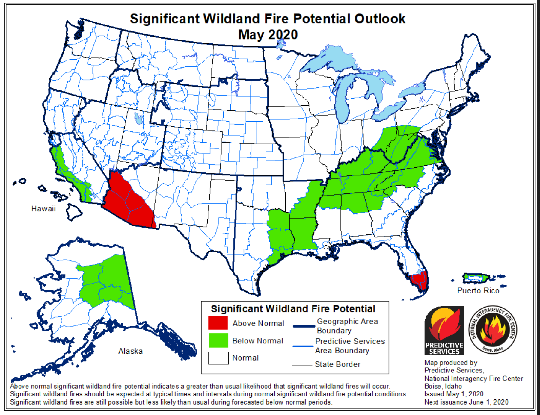 Wildfire conditions 2020