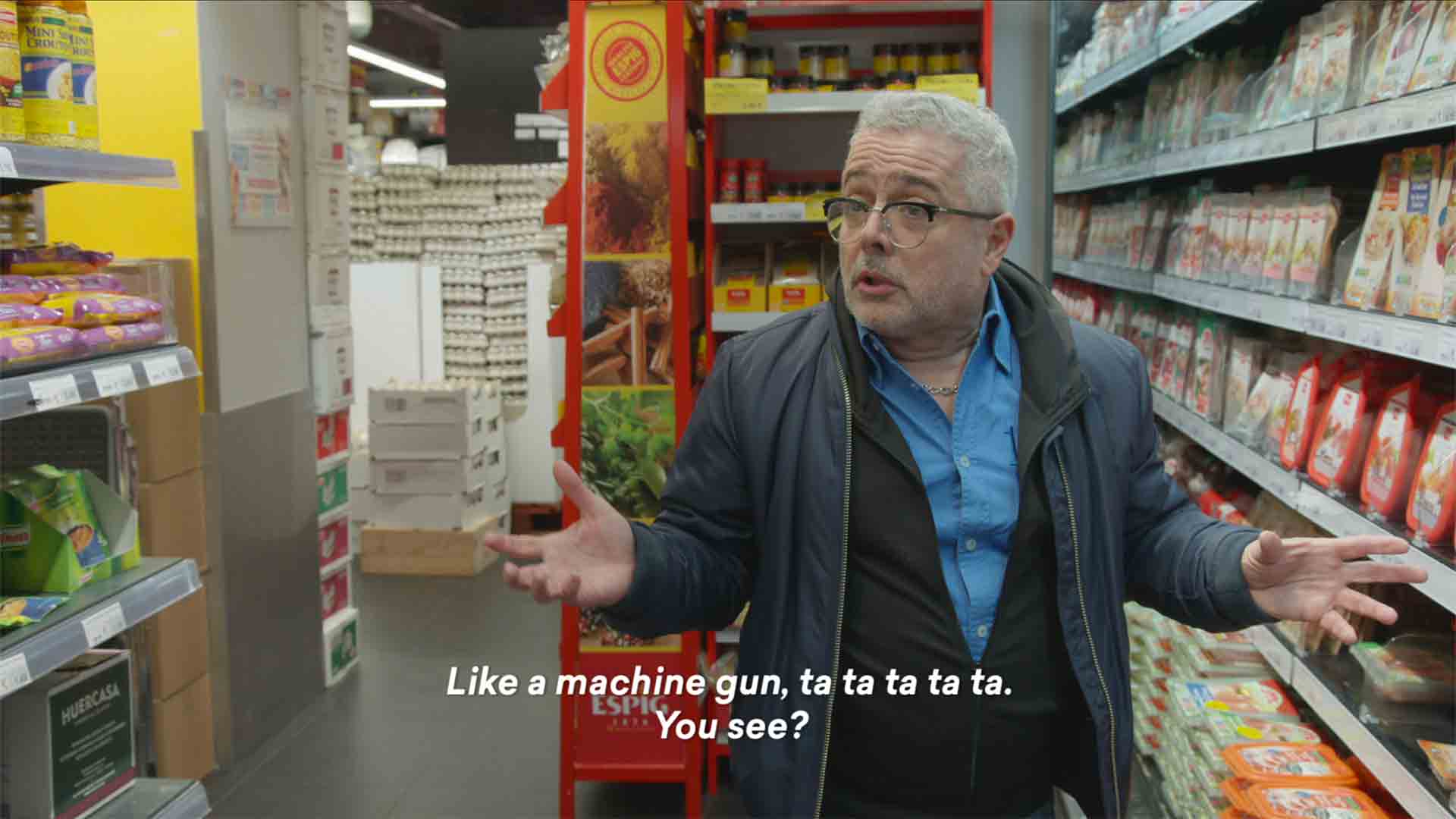 Jean-Luc Slakmon returning to the scene at the HyperCacher Shooting, Paris