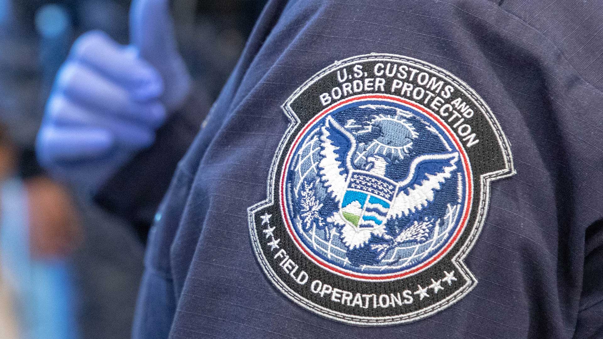 A Customs and Border Protection employee in 2018.