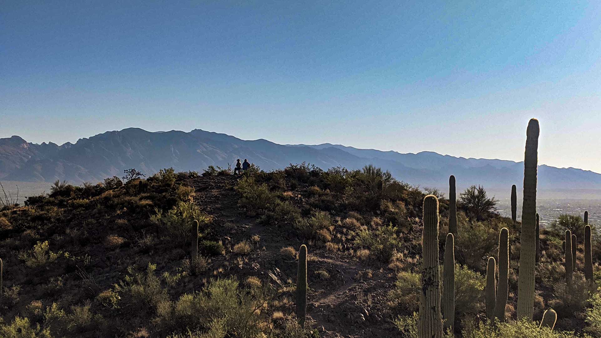 pair overlooking tucson