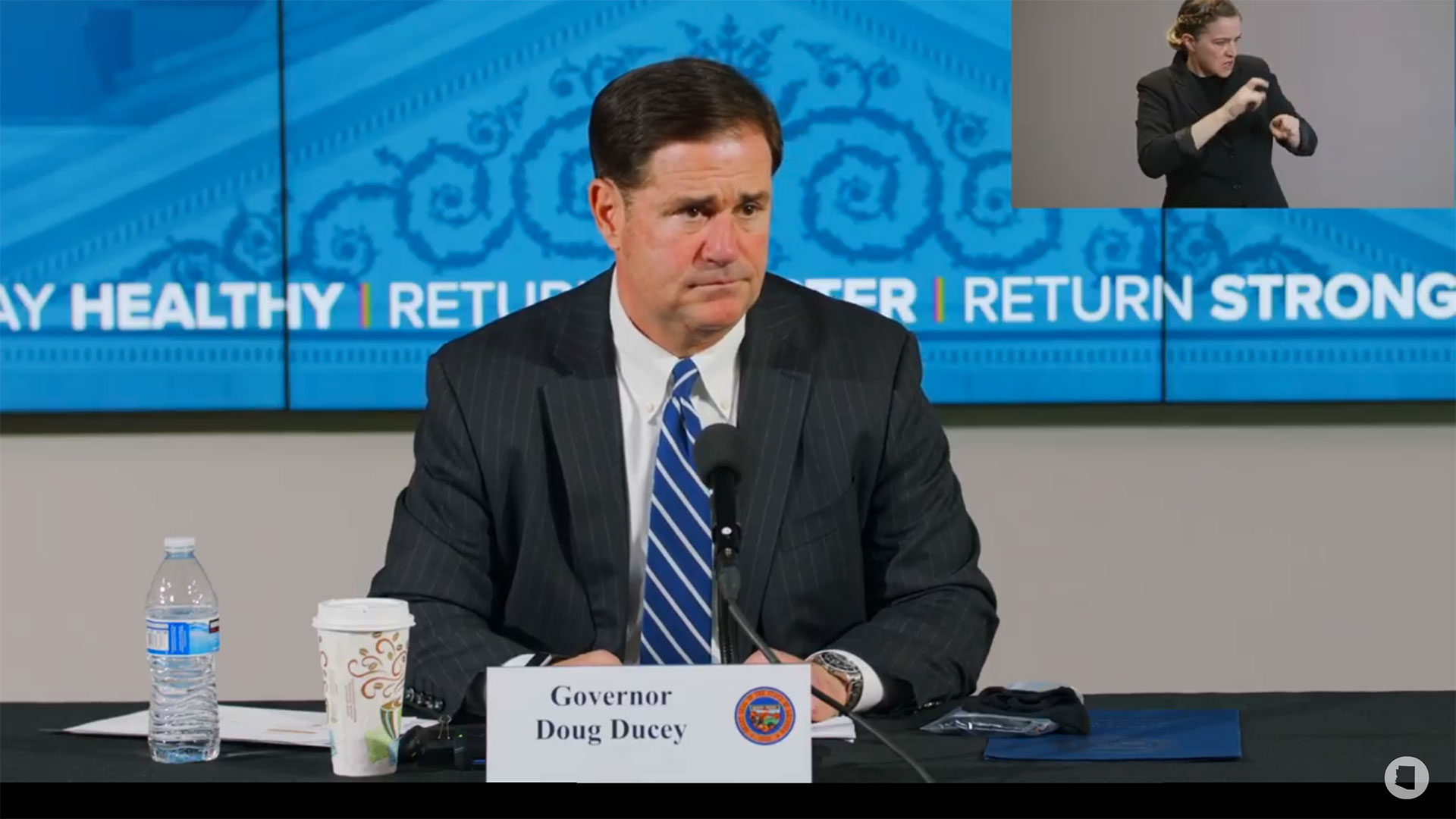 Gov. Doug Ducey at a press conference on June 11, 2020.