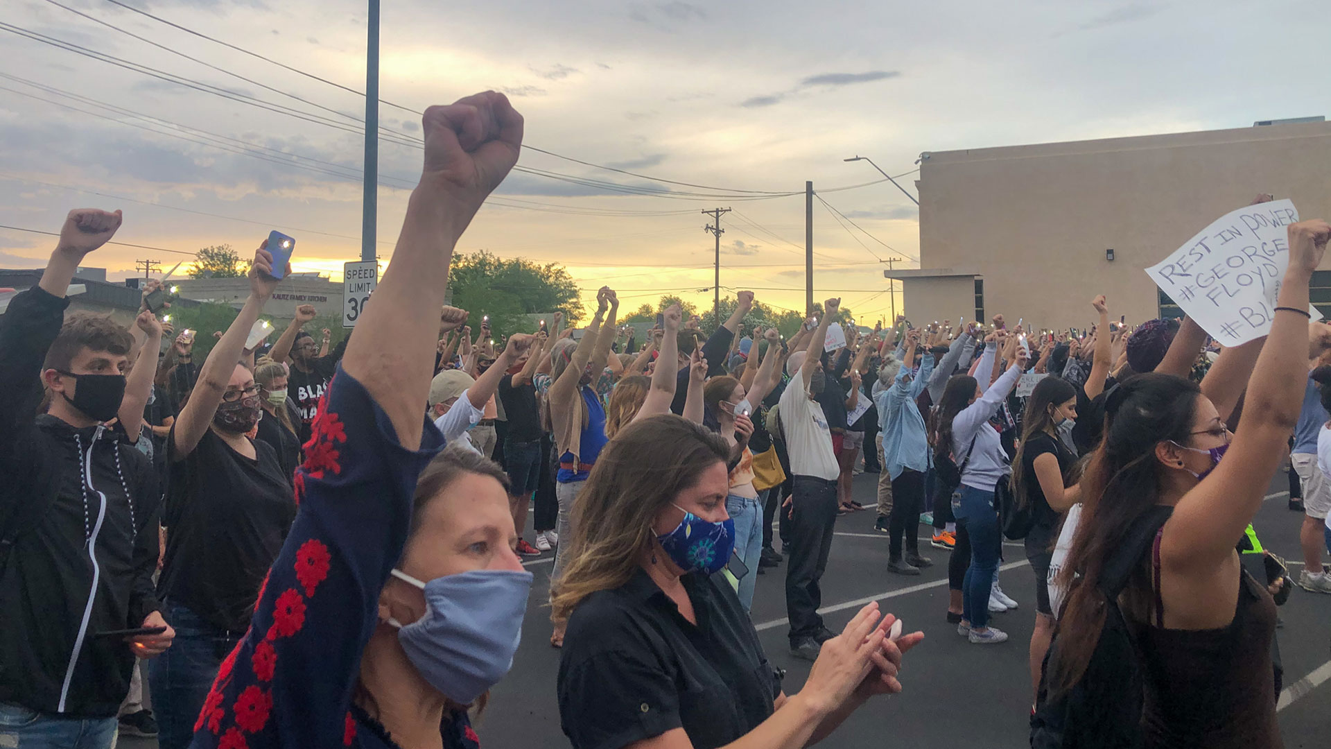 About 500 Tucsonans attended a vigil for George Floyd and other black people killed by police on June 1, 2020.