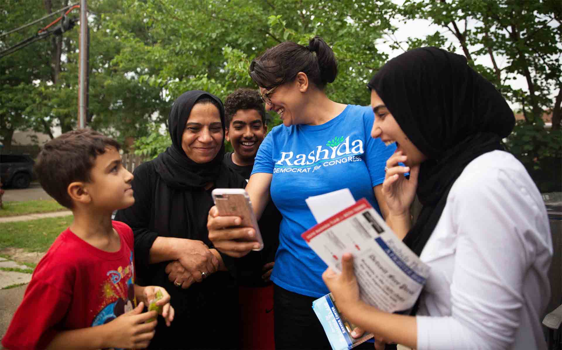 Detroit’s Rashida Tlaib campaigns to become the first Muslim woman in Congress.
