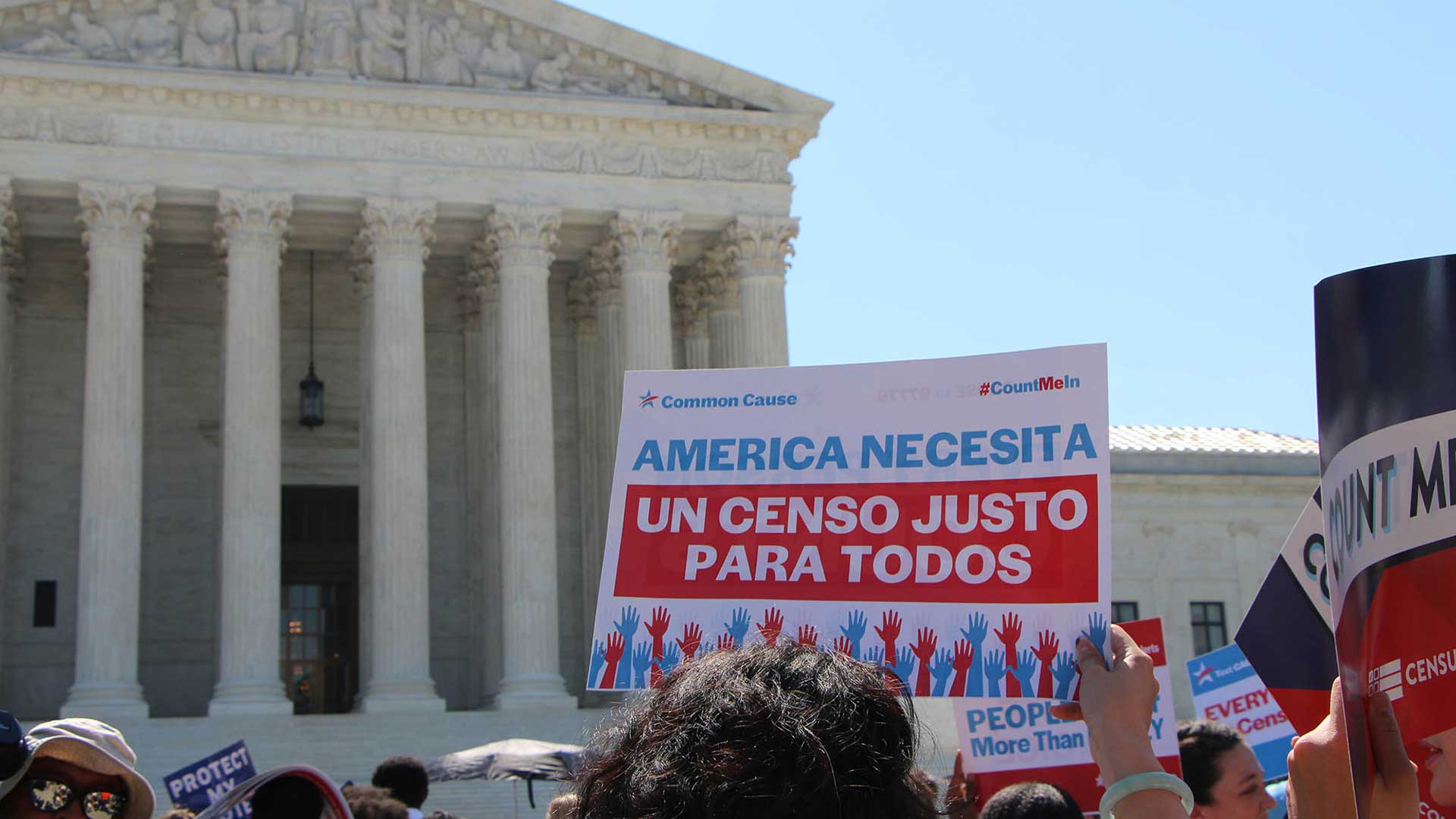 Protesters in 2019 at the Supreme Court, which rejected a Trump administration plan to add a citizenship question to the 2020 census. Now the president is directing the Census Bureau to take “all appropriate action” to determine the number of undocumented immigrants, even without the question.
