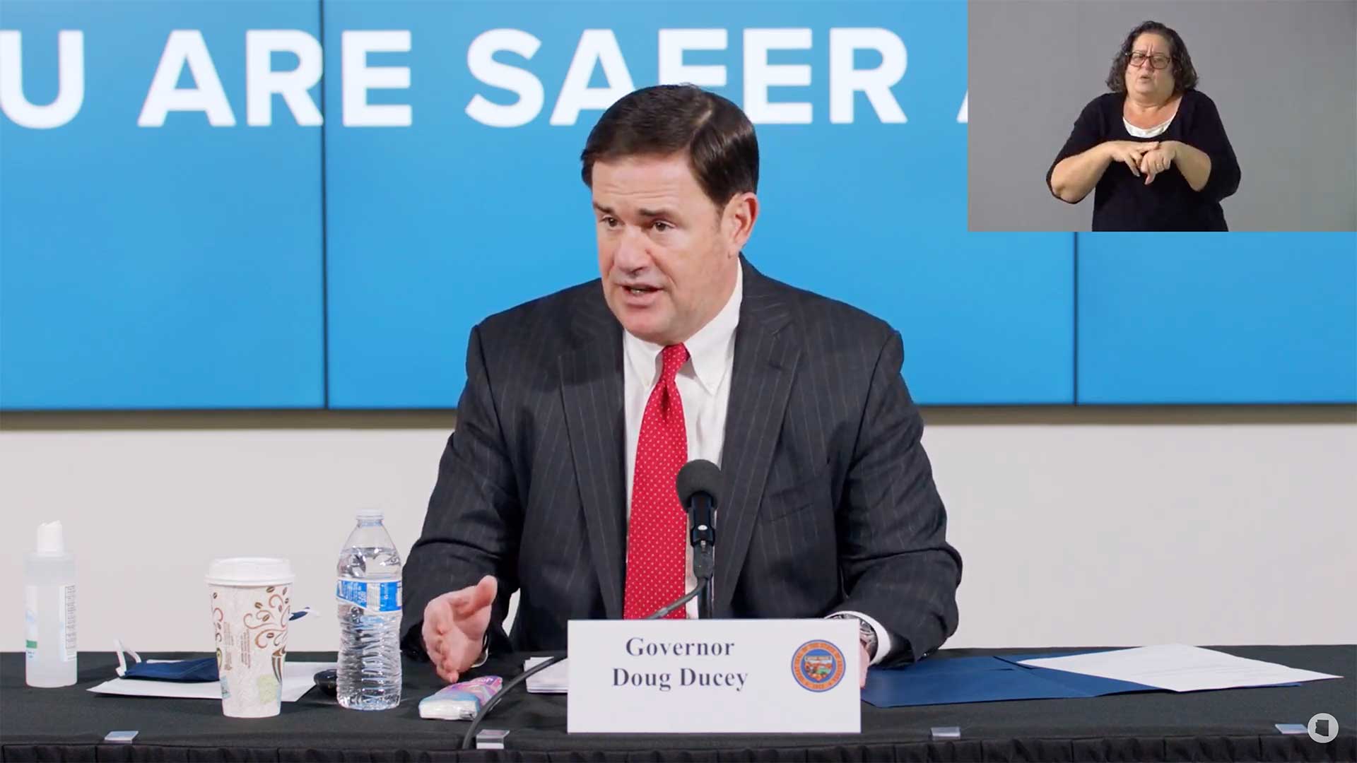 Gov. Doug Ducey at July 30 update on Arizona's response to the COVID-19 pandemic.