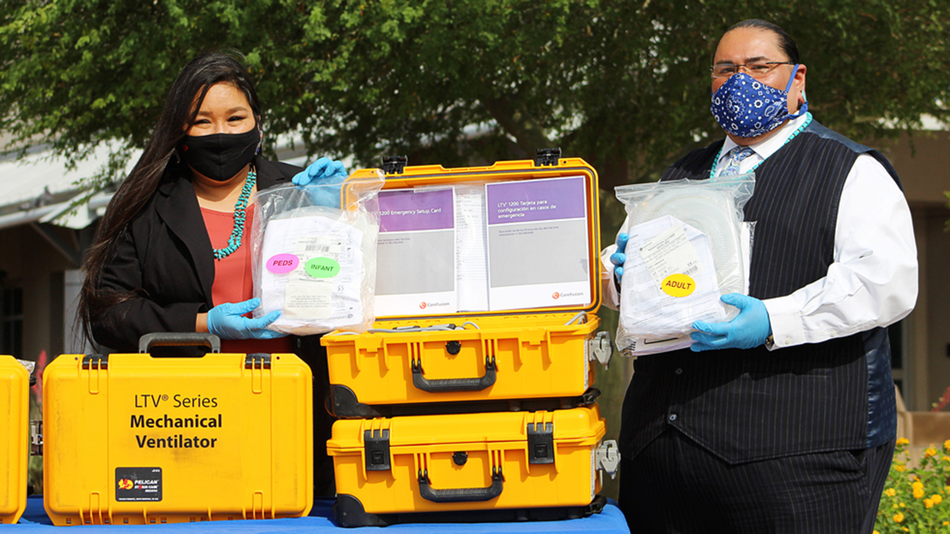 The Cocopah and Quechan Indian tribes donated ventilators they received from the Strategic National Stockpile to Yuma Regional Medical Center during the COVID-19 pandemic May 14, 2020.