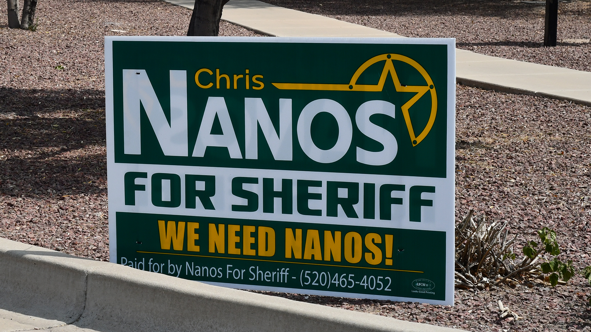 The two high-ranking opponents of the current sheriff are currently under gag orders.  