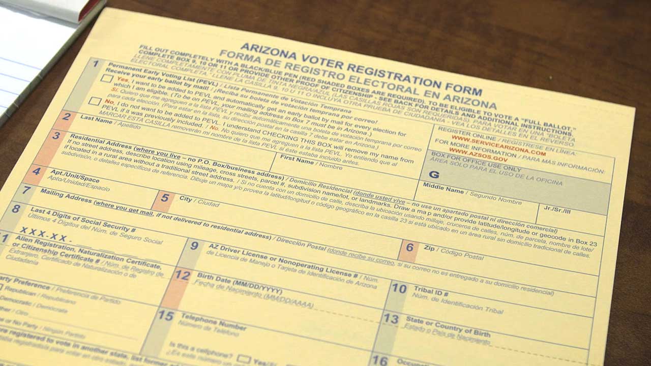 voter registration form