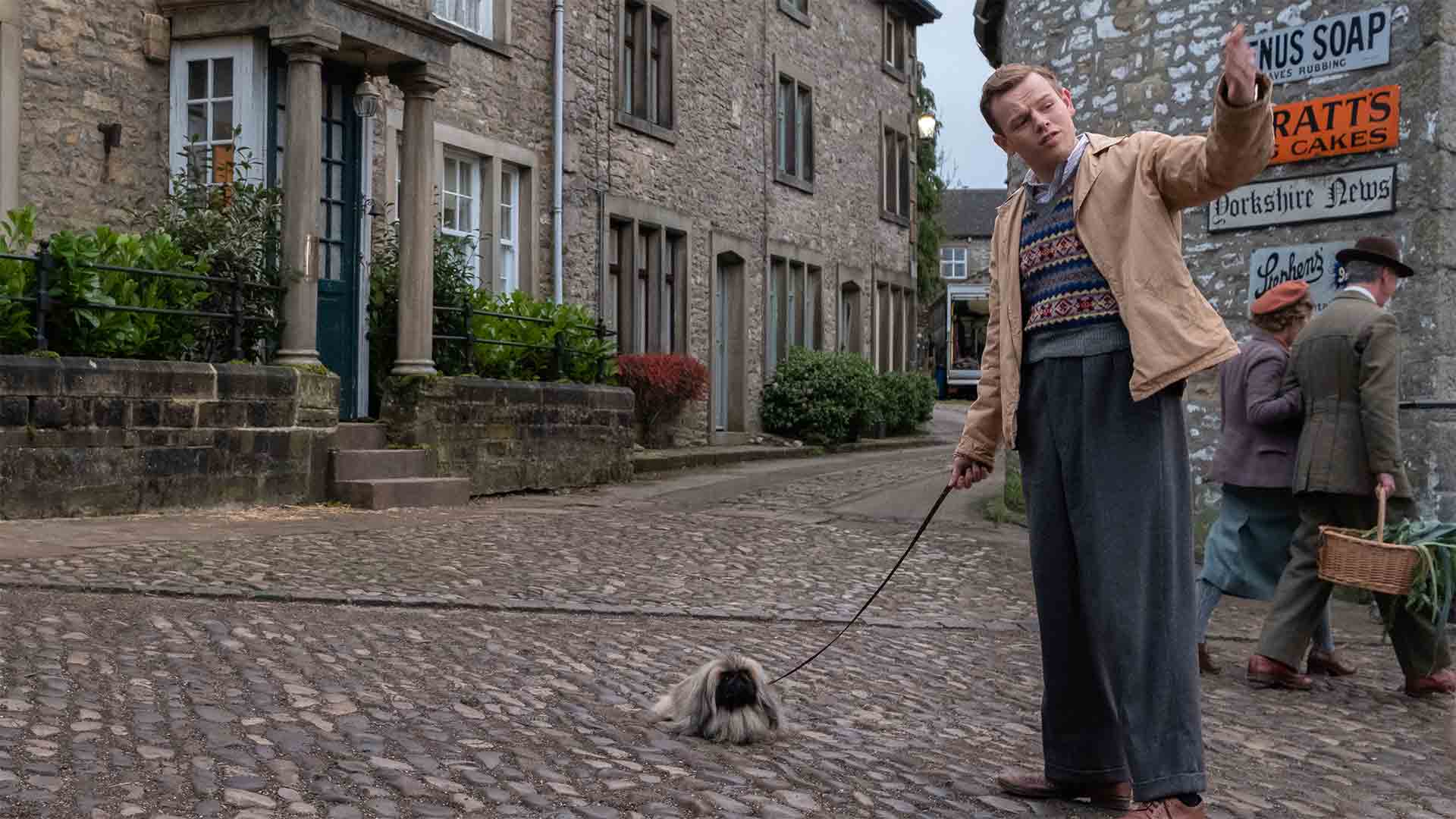 Callum Woodhouse as Tristan Farnon with Derek as Tricki Woo