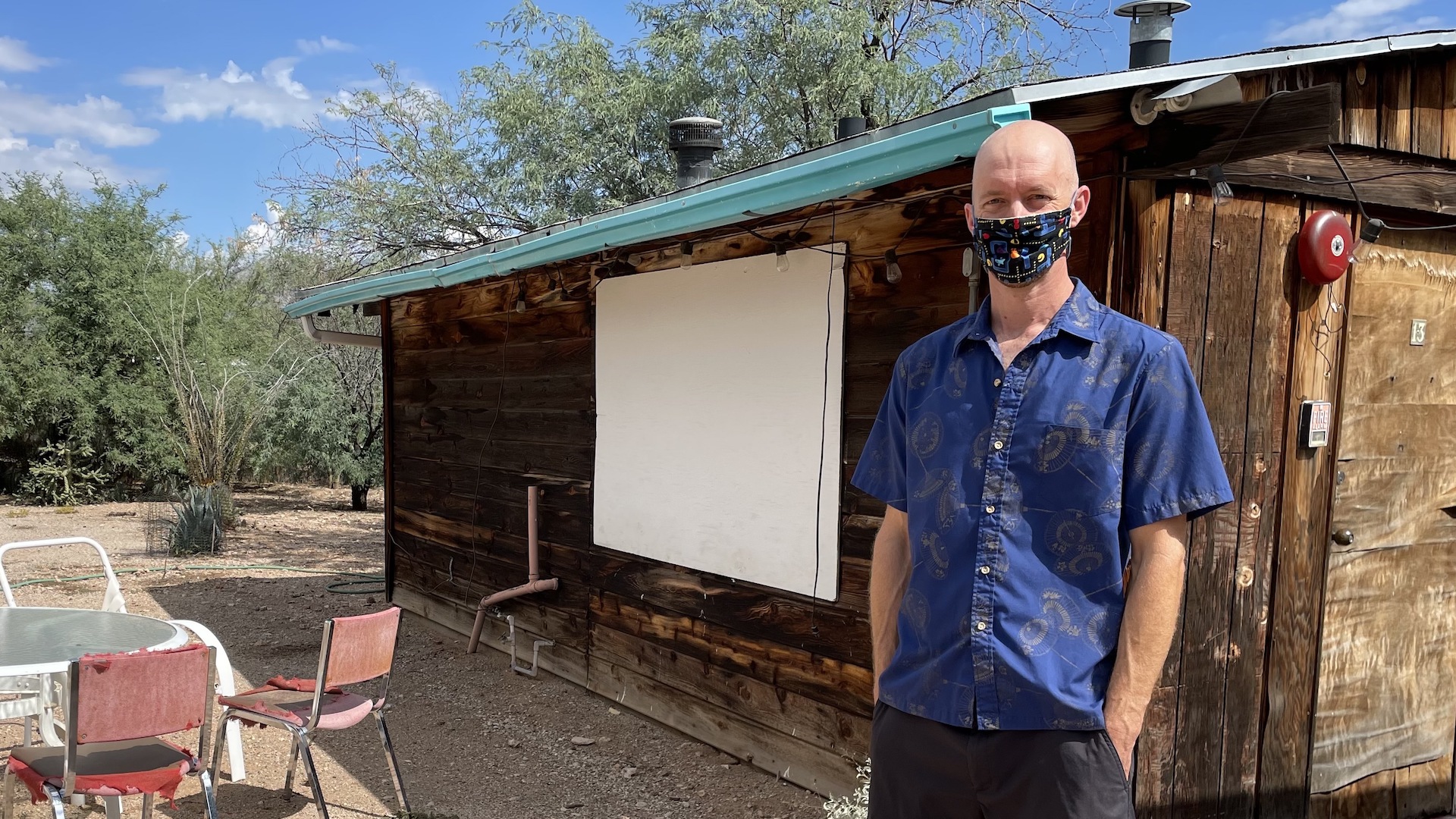 Dan Millis is a homeowner in the Blenman-Elm neighborhood of Tucson. He stands in front of a guest house in his backyard on October 5th, 2021 that he hopes to replace with a casita. 