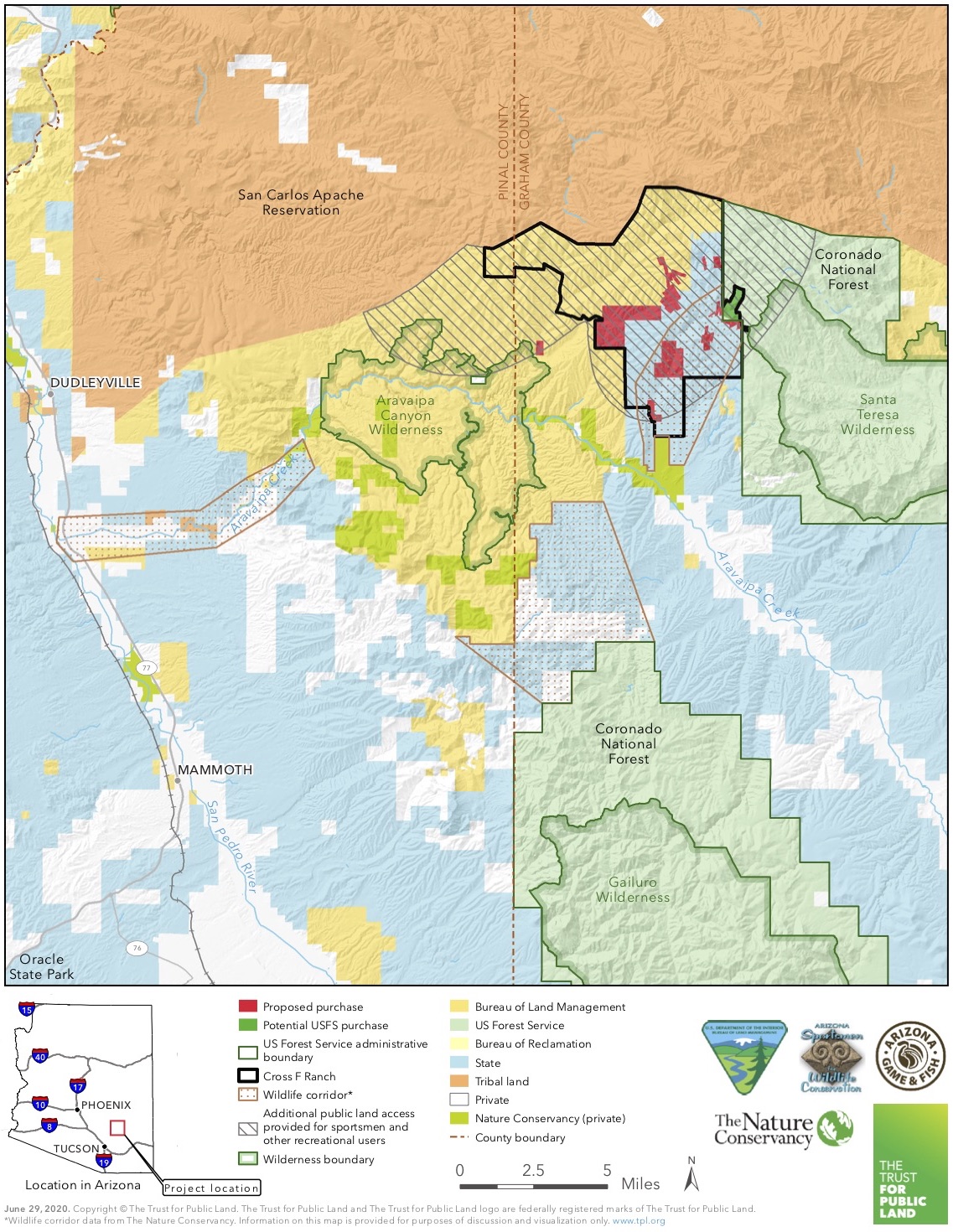 cross f ranch map