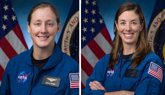 Jessica Wittner (L) and Christina Birch are part of NASA's newest astronaut trainee class.