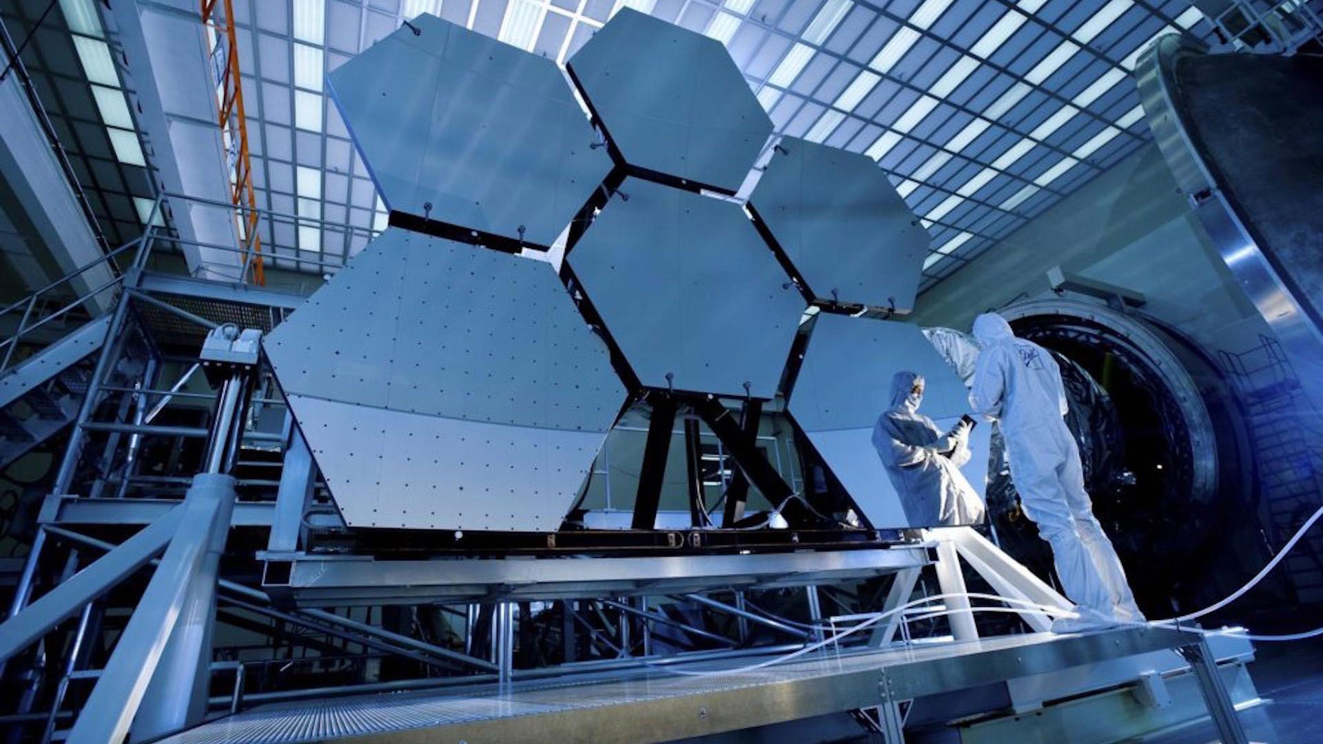 Optics for the James Webb Space Telescope underwent years of testing before preparation for launch.