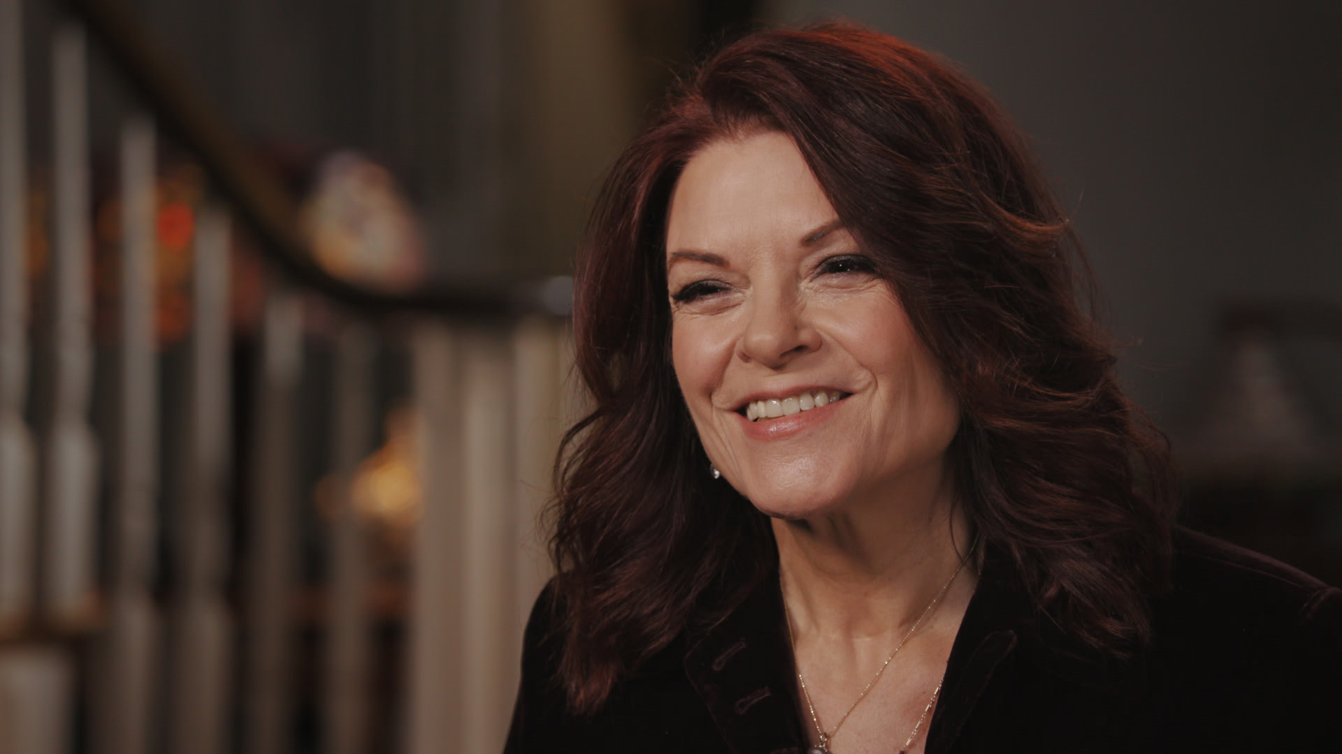 Roseanne Cash while taping Finding Your Roots.