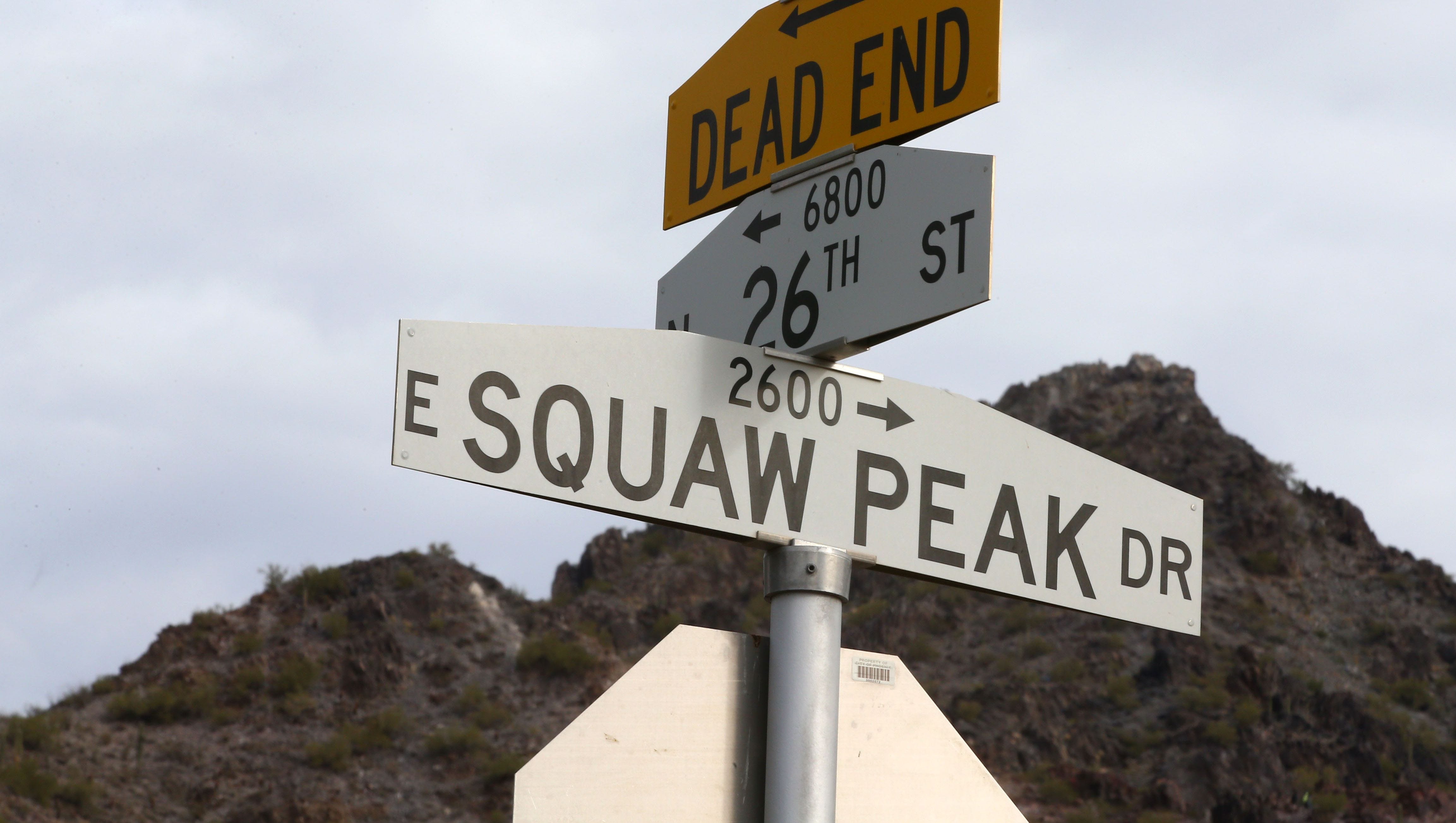 Squaw Peak Street Sign