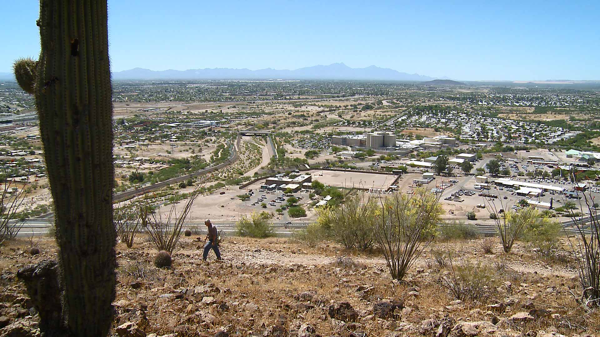 A view of Tucson from a hiking trail on the city's west side. 