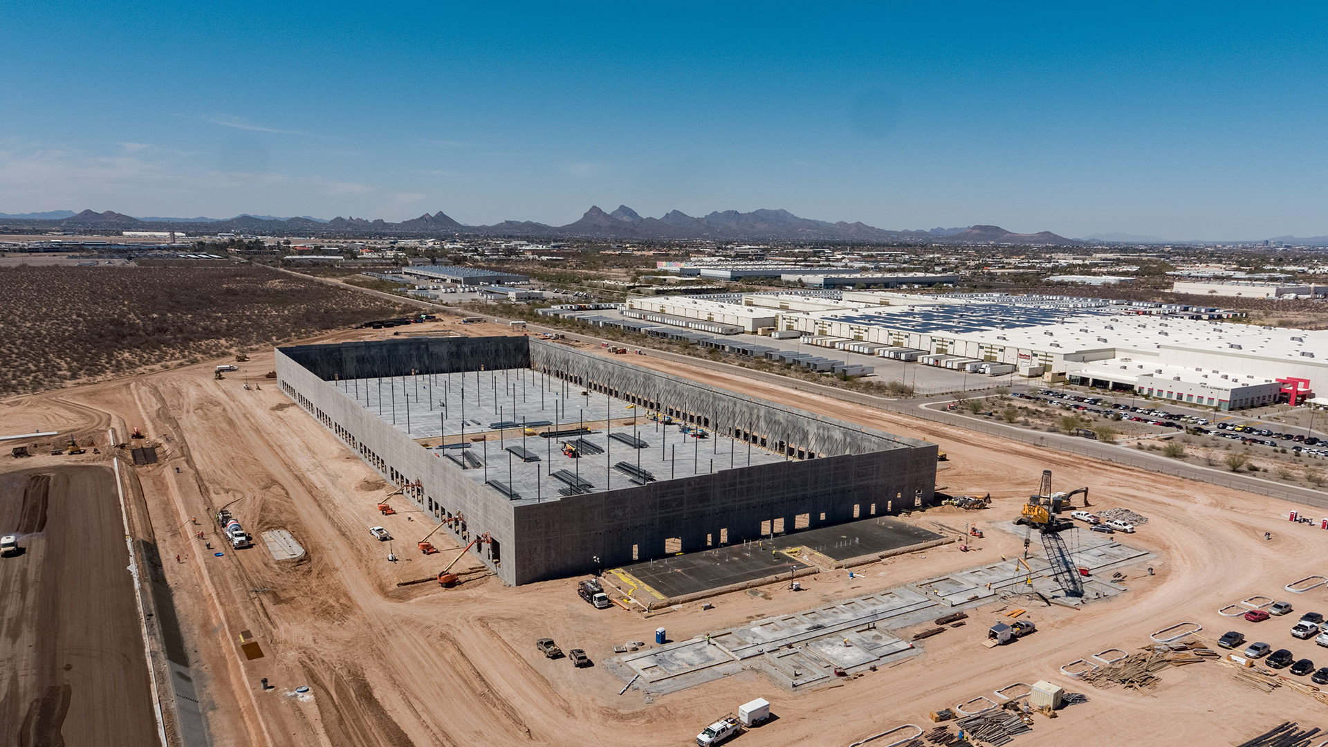 Amazon started construction on the new sort center in Tucson in January 2021.