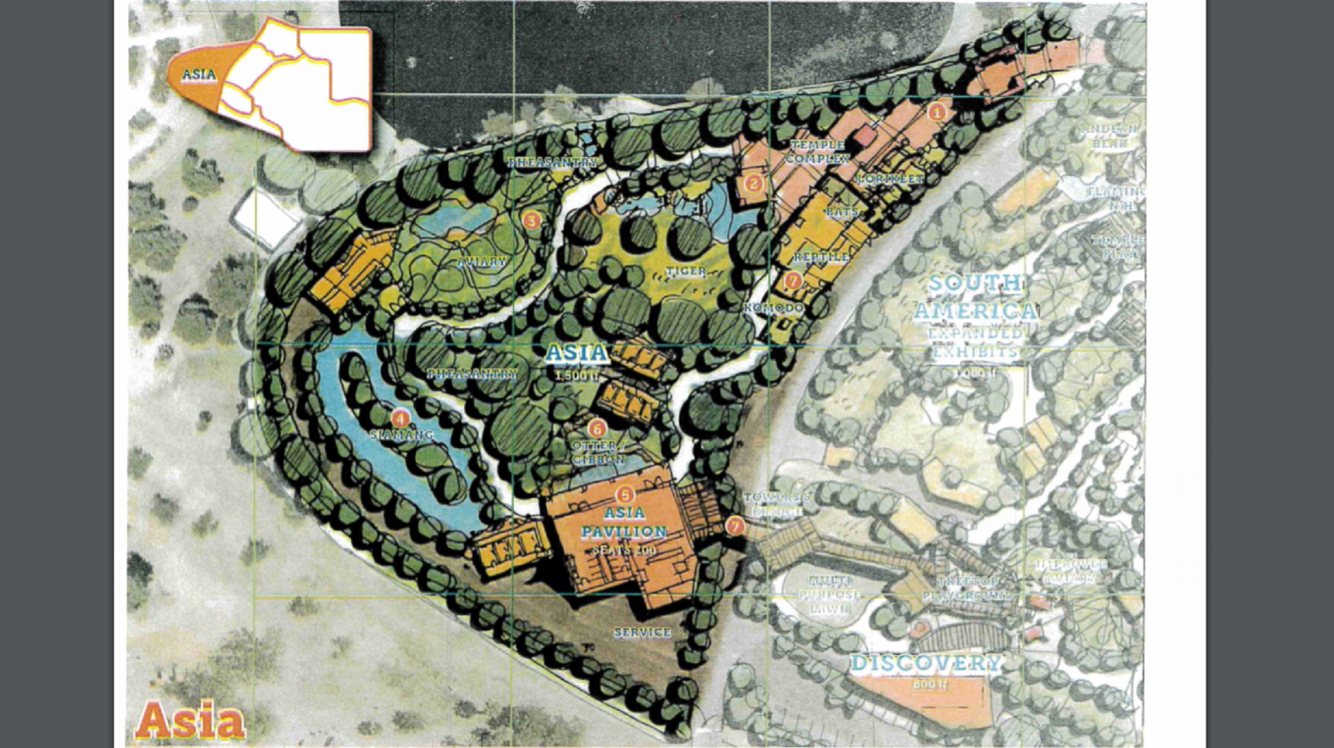 The City of Tucson's 2018 Master Plan for Reid Park Zoo calls for turning the Park's Barnum Hill into a "Pathway to Asia" exhibit.