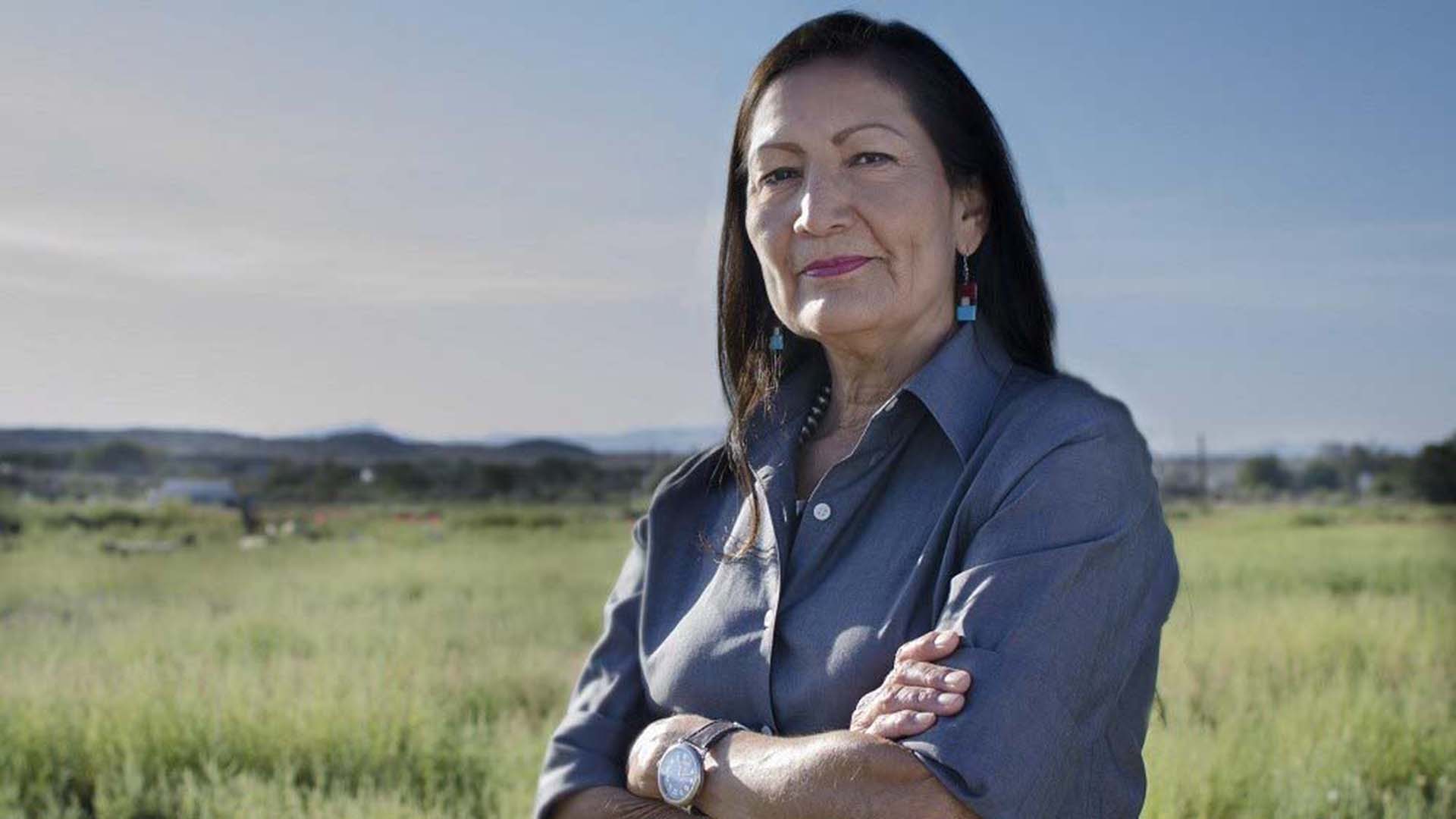 Secretary of the U.S. Department Interior Deb Haaland. She represented New Mexico in the U.S. House of Representatives from 2019-2021.