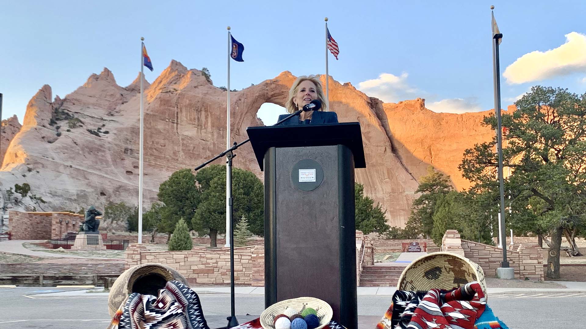 First Lady Dr. Jill Biden travels to Window Rock, Arizona, within the Navajo Nation April 22-23, 2021, to learn about the needs of the tribal nation. 