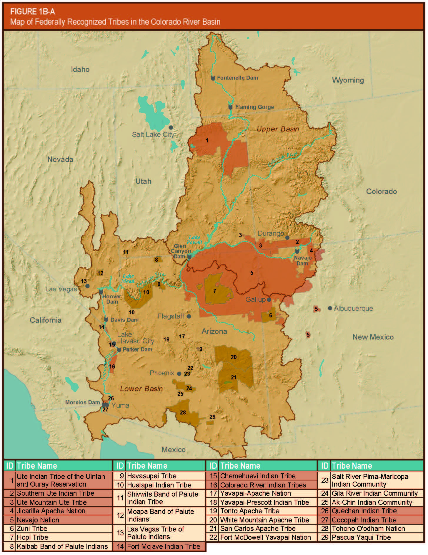 Colorado River Tribes map